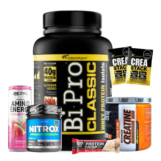 Bipro 2 lb + Creatine Healthy 150 gr + NitroX 200 gr + Obsequios - Zona FIT