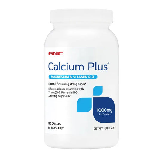 Calcium Plus with Magnesium & Vitamin D-3 GNC - Zona FIT