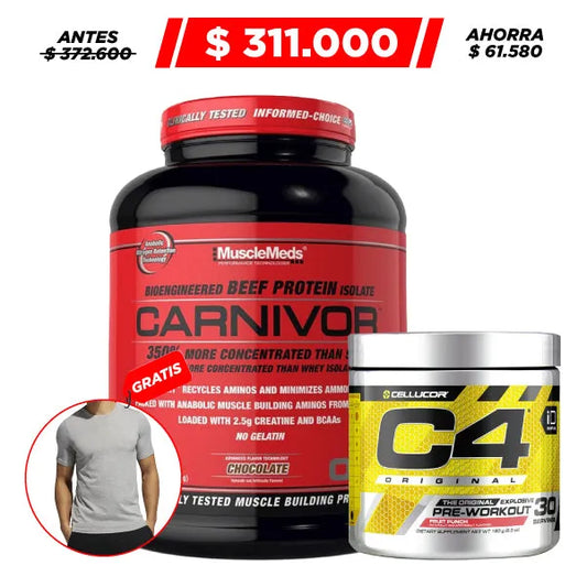 Carnivor 4 lb + C4 30 serv + Obsequio - Zona FIT