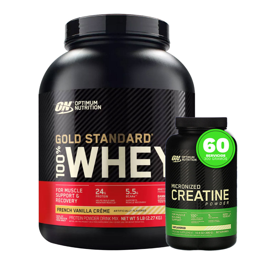 Gold Standard 5 lb + Creatine Optimum 300 gr - Zona FIT