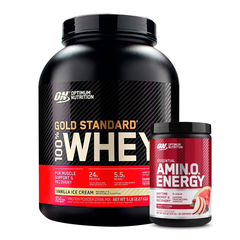 Gold Standard 5 lb + Amino Energy 30 serv - Zona FIT