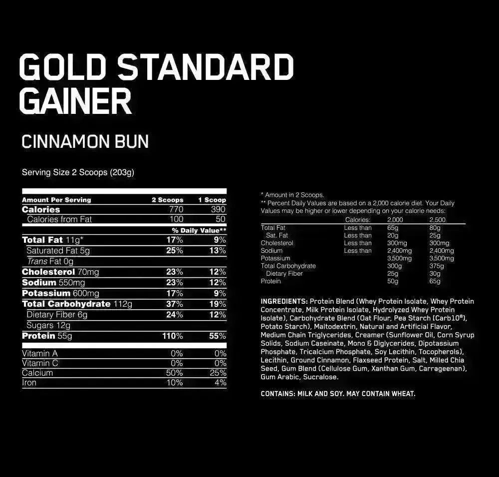 Gold Standard Gainer Optimum Nutrition - Zona FIT
