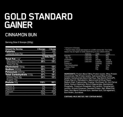 Gold Standard Gainer Optimum Nutrition - Zona FIT