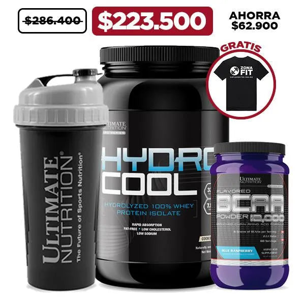 Oferta Hydro Cool 3 lb + BCAA Powder 60 serv. + Obsequios - Zona FIT