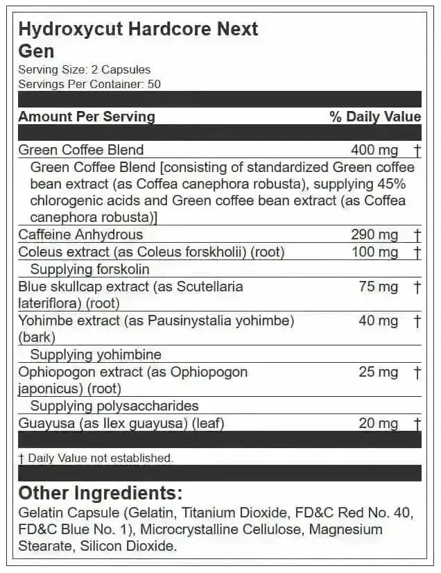 Hydroxycut Hardcore Next Gen Muscletech - Zona FIT