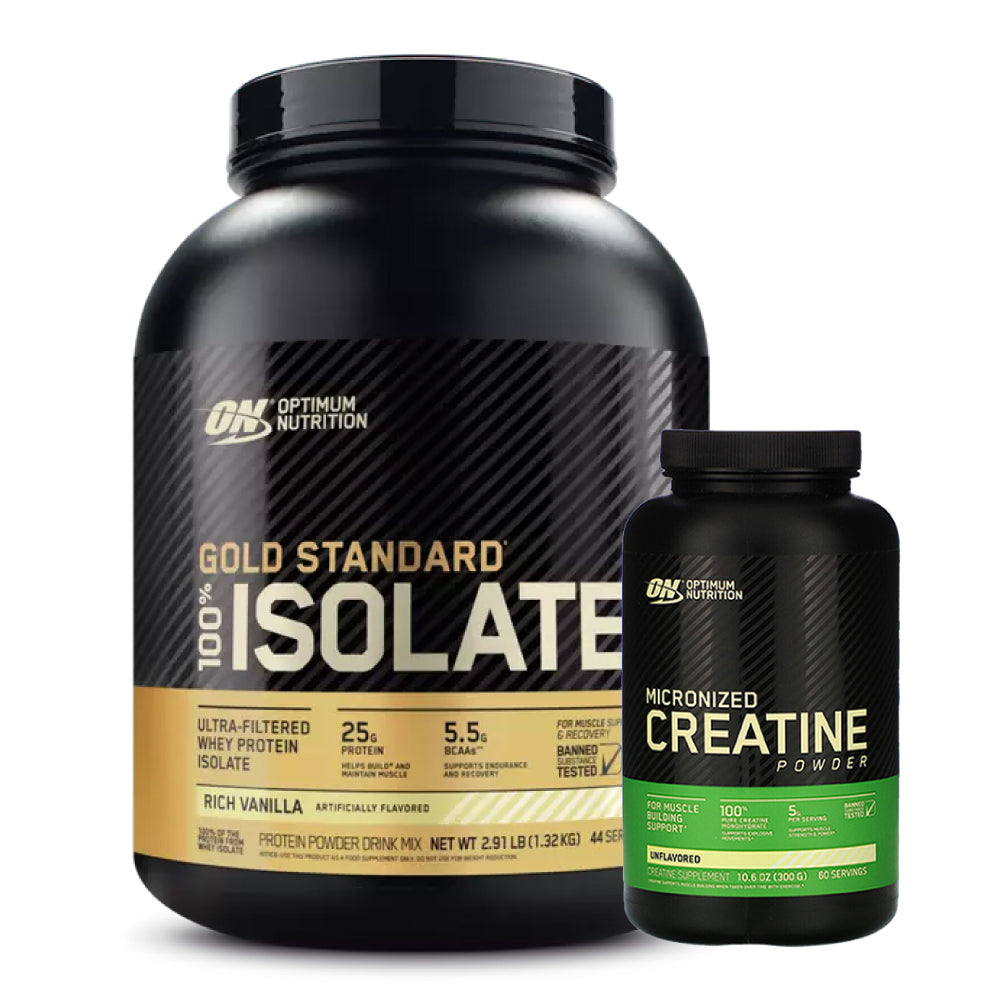 Gold Standard Isolate 3 lb + Creatine Optimum 300 gr - Zona FIT