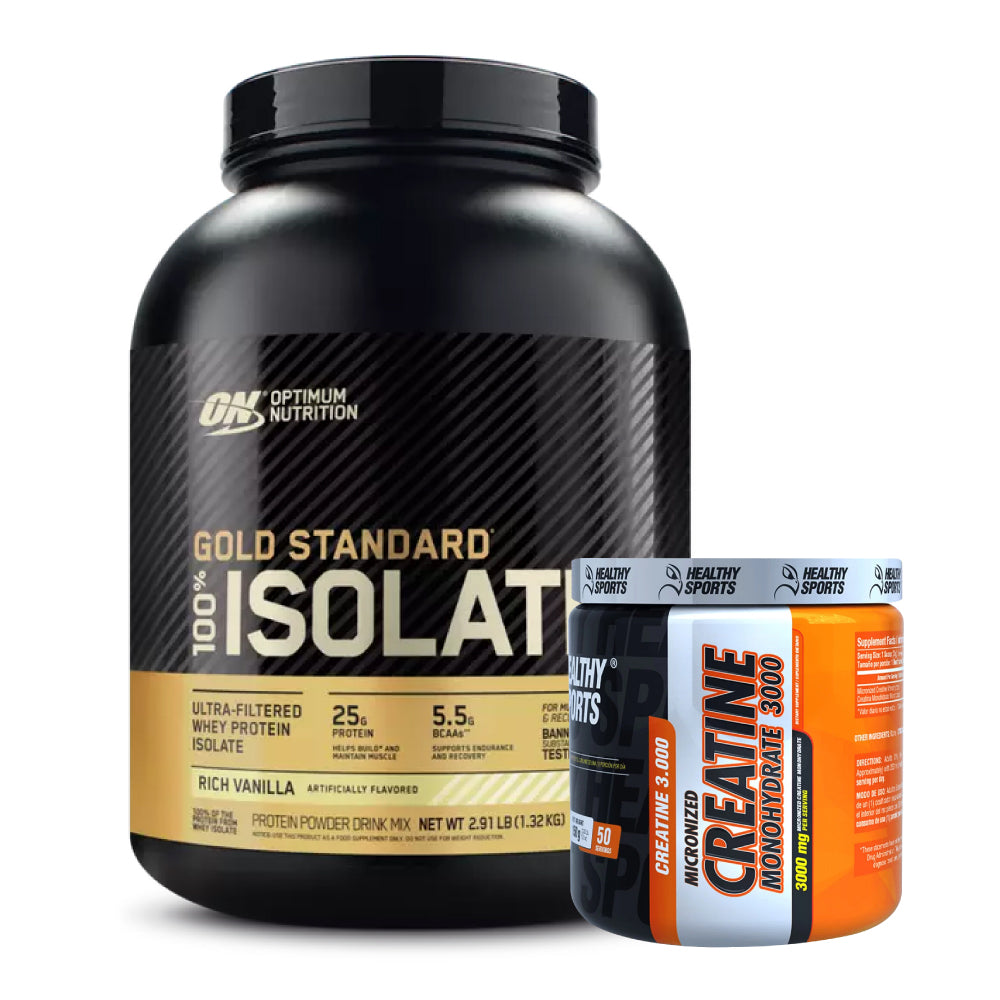 Gold Standard Isolate 3 lb + Creatine Healthy 150 gr - Zona FIT