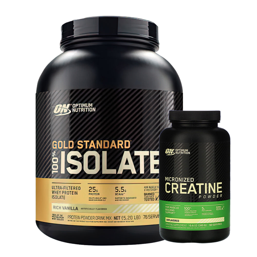 Gold Standard Isolate 5 lb + Creatine Optimum 300 gr - Zona FIT