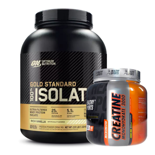 Gold Standard Isolate 3 lb + Creatine Healthy 300 gr - Zona FIT