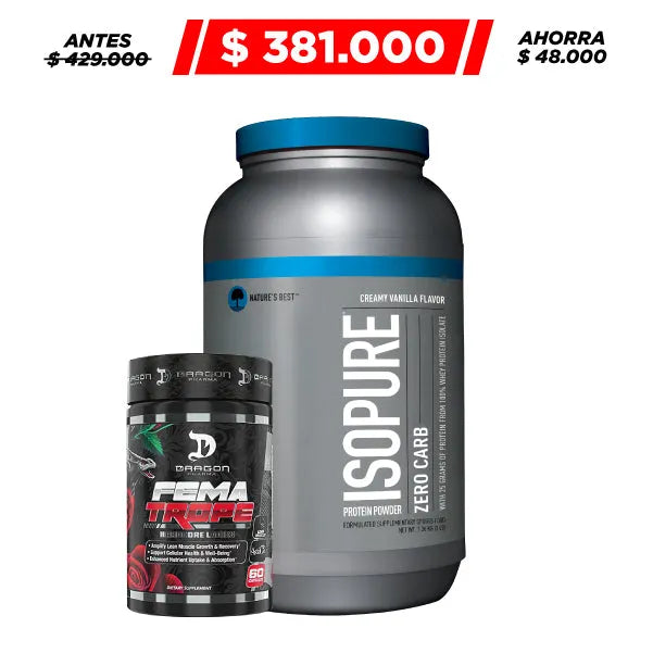 Isopure 3 lb + Fema Trope 60 caps - Zona FIT