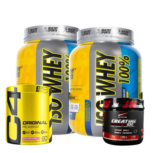 2 unid Iso Whey 15 serv + C4 60 serv + Creatine Iron 500 gr - Zona FIT