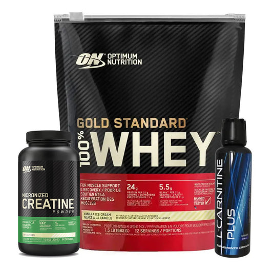 Gold Standard 22 serv + L-Carnitine Plus + Creatine Optimum 60 Serv