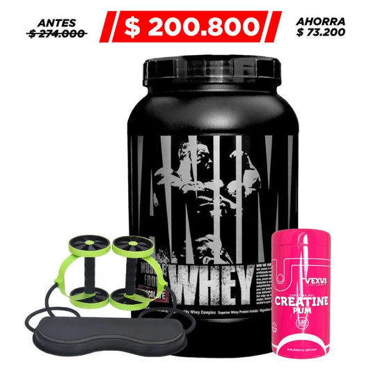 Animal Whey 2 lb + Creatine Pum 120 caps + Obsequio - Zona FIT