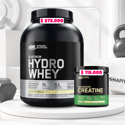 Platinum Hydrowhey 3.5 lb + Creatine Optimum 60 Serv