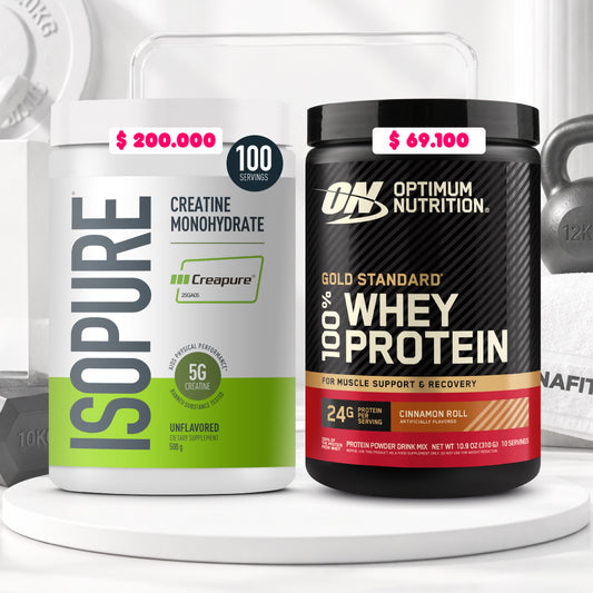Gold Standard 10 Serv + Creatine Isopure 100 Serv