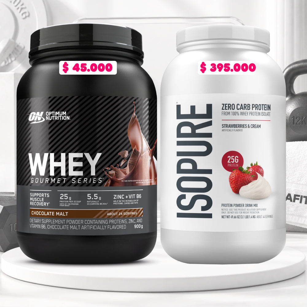 Isopure 3 LB + Whey Gourmet 2 LB