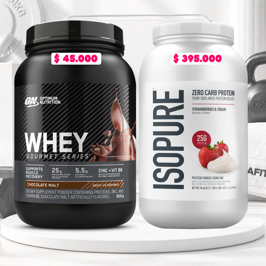 Isopure 3 LB + Whey Gourmet 2 LB
