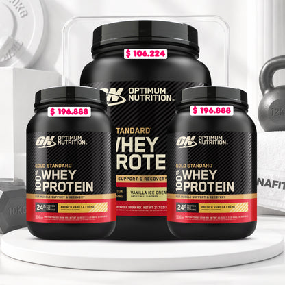 3 und Gold Standard 100% Whey