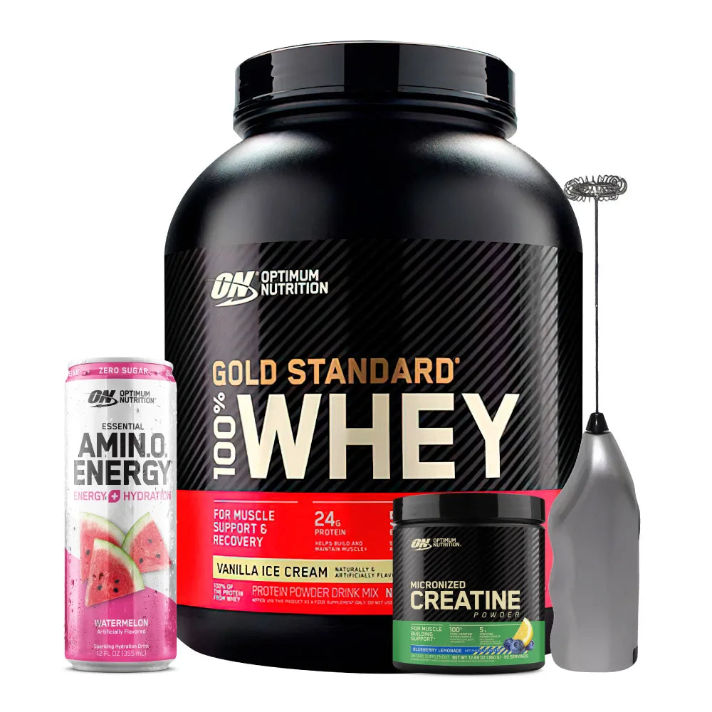 Gold Standard 5 lb + Creatine Optimum 60 Serv + Obsequios