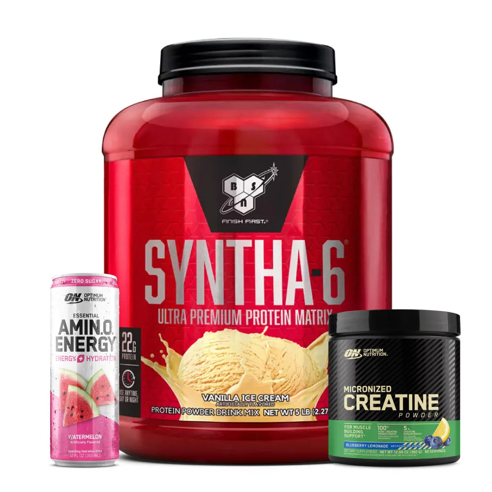 Syntha 6 5 lb + Creatine Optimum 60 Serv + Obsequios