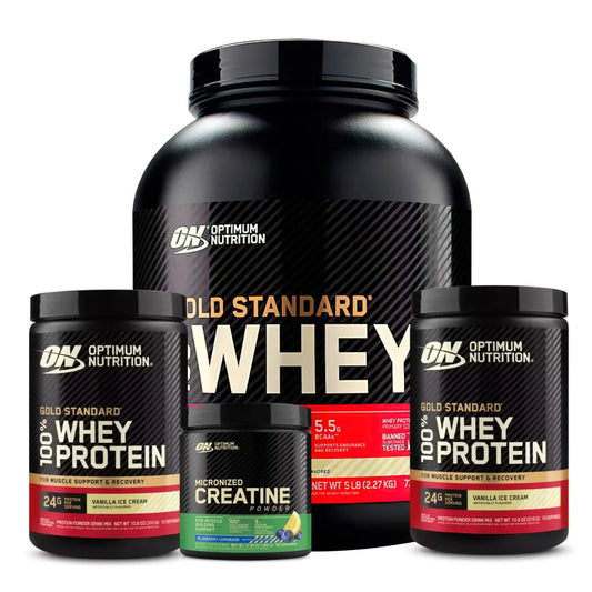 2 und Gold Standard 10 Serv + Gold Standard 5 lb + Creatine Optimum 60 Serv