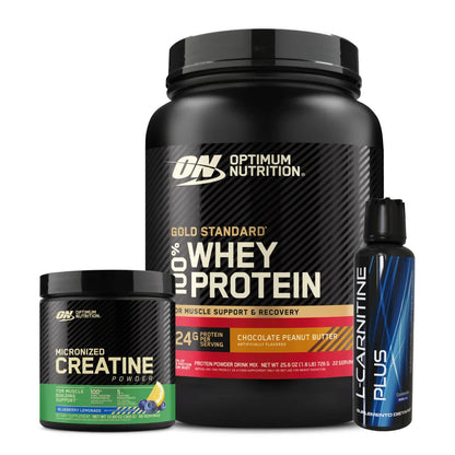 Gold Standard 22 serv + L-Carnitine Plus + Creatine Optimum 60 Serv