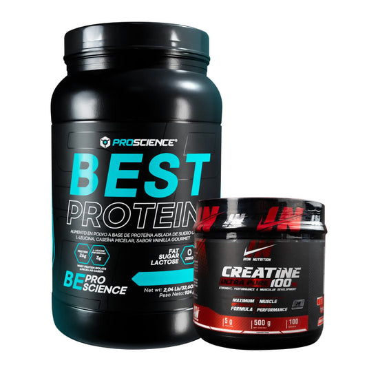 Best Protein 2 lb + Creatine Iron 500 gr - Zona FIT