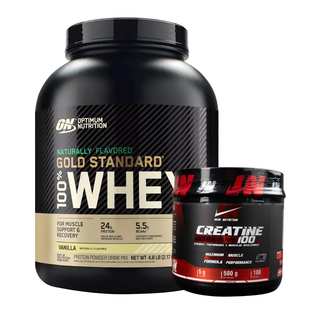 Gold Standard Naturally 4.8 lb + Creatine Iron 500 gr - Zona FIT