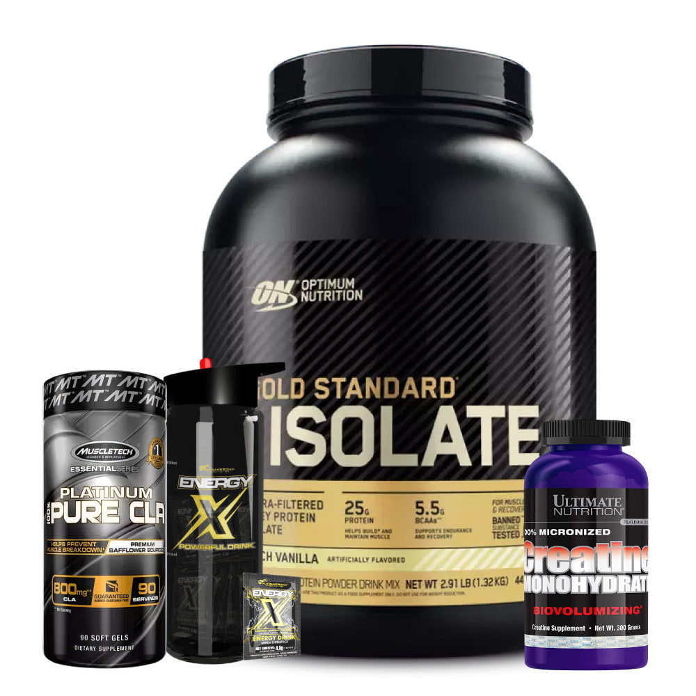 Gold Standard Isolate 3 lb + Creatine Ultimate 300 gr + Obsequios - Zona FIT