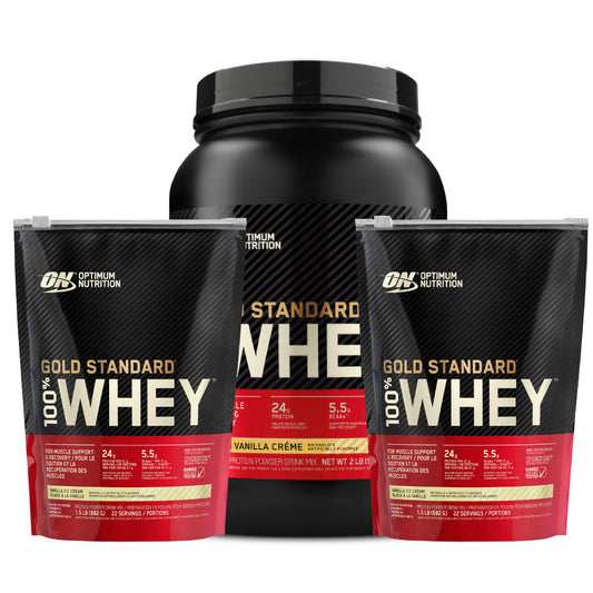 3 Unid. Gold Standard 100% Whey - Zona FIT