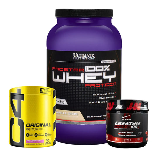 Prostar 2 lb + C4 60 serv + Creatine Iron 500 gr - Zona FIT