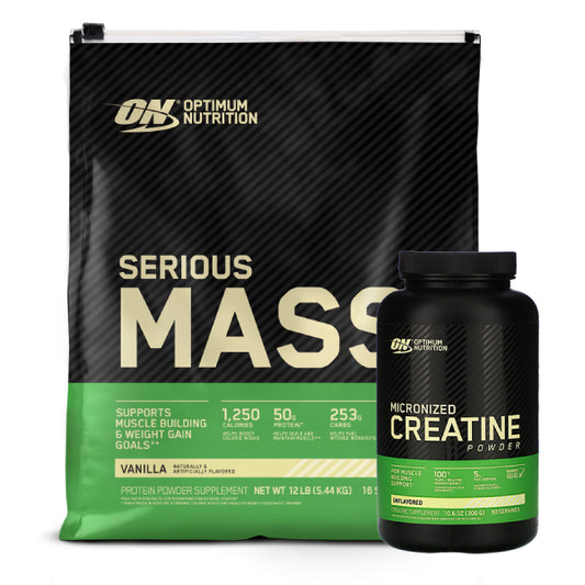 Serious Mass 12 lb + Creatine Optimum 300 gr - Zona FIT