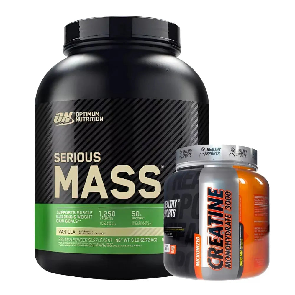 Serious Mass 6 lb + Creatine Healthy 300 gr - Zona FIT