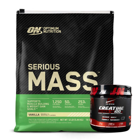 Serious Mass 12 lb + Creatine Iron 500 gr - Zona FIT