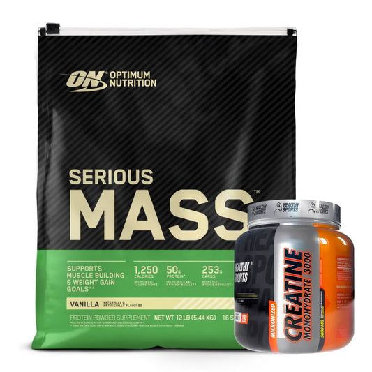 Serious Mass 12 lb + Creatine Healthy 300 gr - Zona FIT