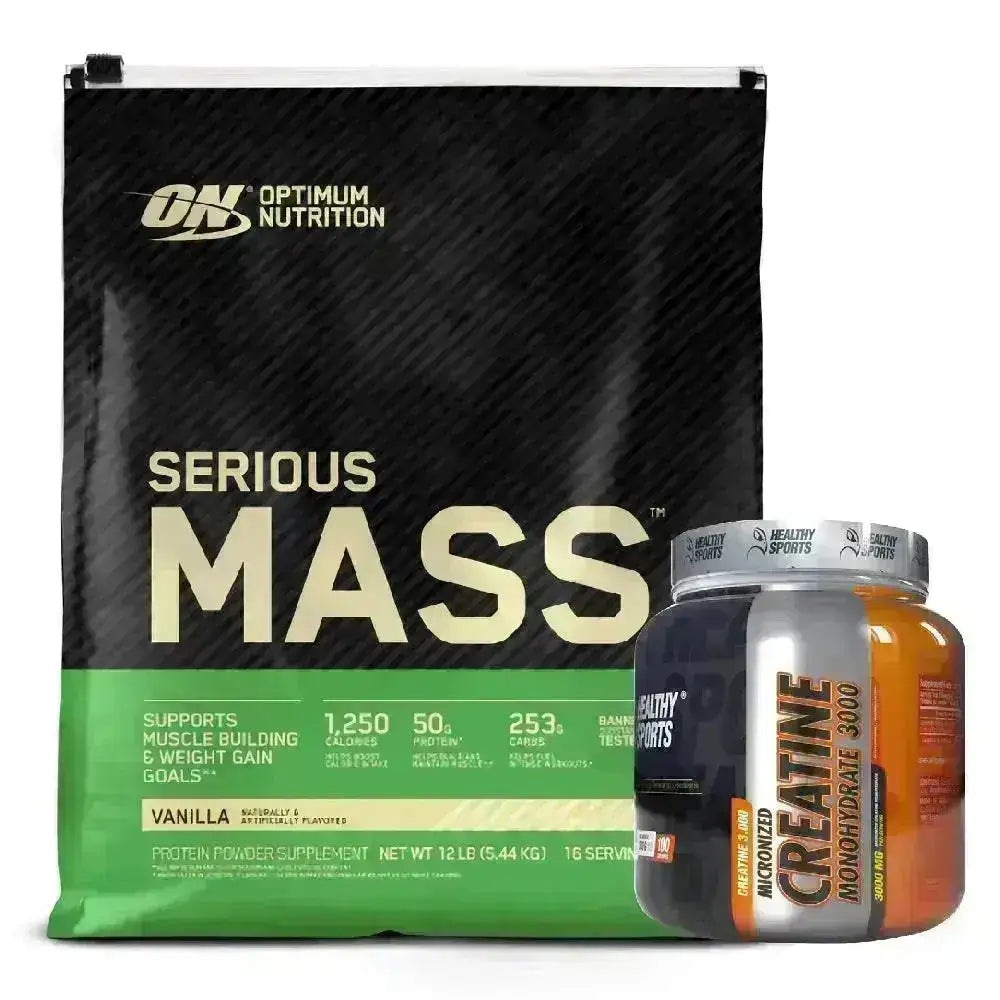 Serious Mass 12 lb + Creatine Healthy 300 gr - Zona FIT