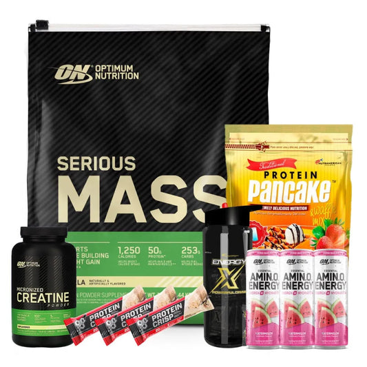 Serious Mass 12 lb + Creatine Optimum 300 gr + Obsequios - Zona FIT