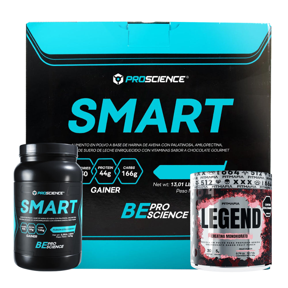 Smart 13 lb + Smart 3 lb + Creatine Legend 30 serv - Zona FIT