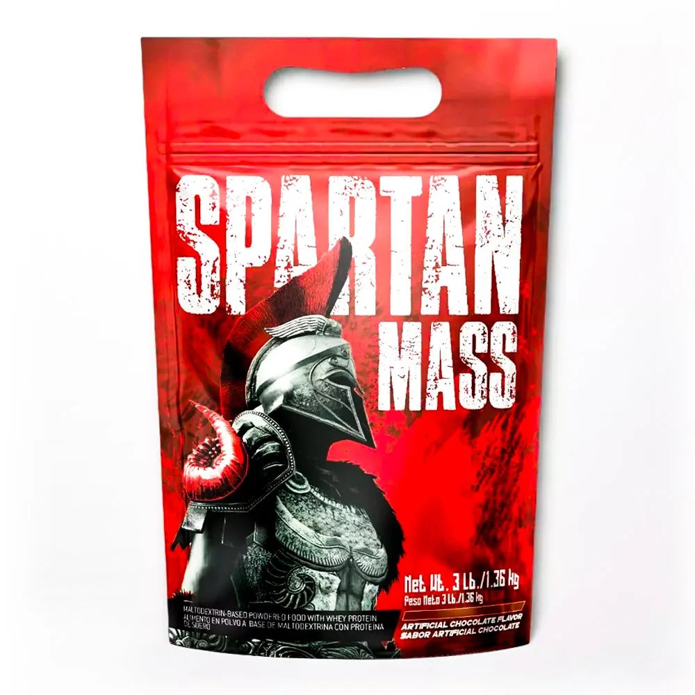 Spartan Mass suplemento para ganar masa muscular, sabor chocolate, 1.36 kg