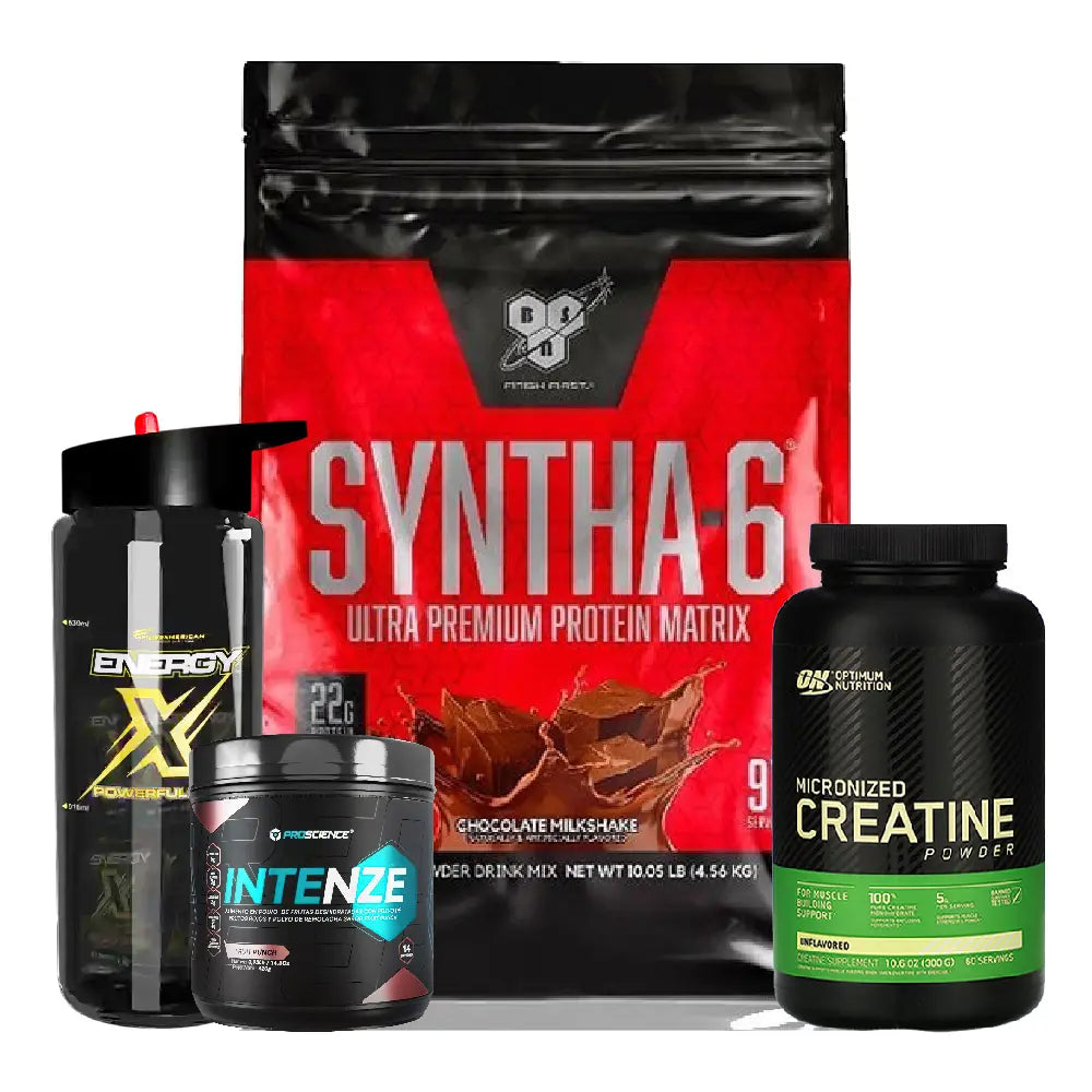 Syntha 6 10 lb + Creatine Optimum 300 gr + Intenze 14 serv + Energy X