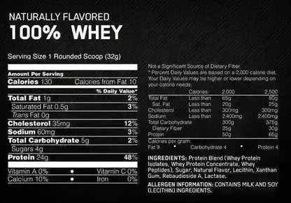 Naturally Flavored Gold Standard 100% Whey Optimum Nutrition - Zona FIT