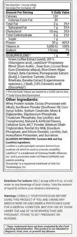 Isoburn 1.32 lb BSN - Zona FIT