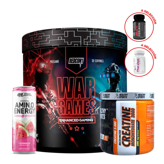 War Games 30 serv + Creatine Healthy 150 gr + Obsequios - Zona FIT