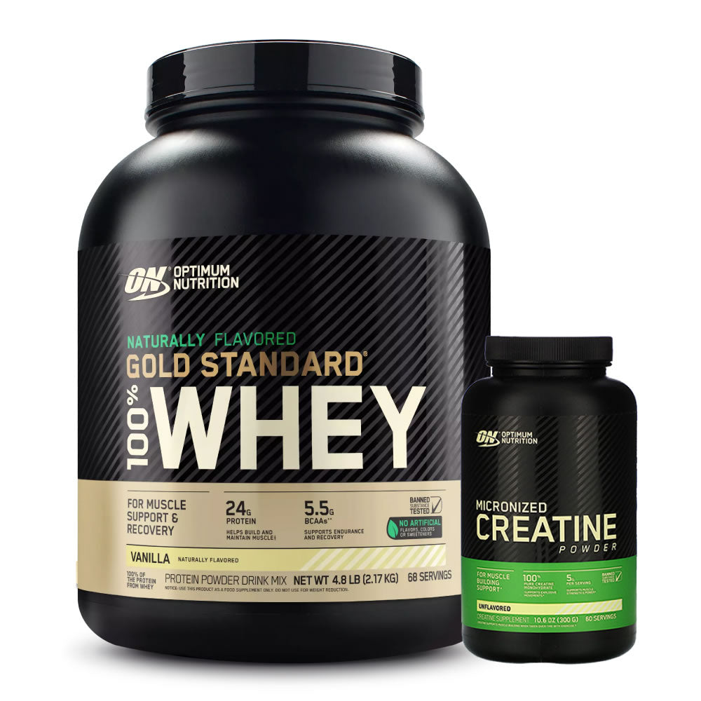 Gold Standard Naturally 4.8 lb + Creatine Optiumum 300 gr - Zona FIT