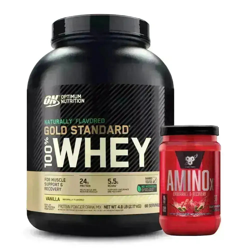 Gold Standard Naturally 4.8 lb + AminoX 30 serv - Zona FIT