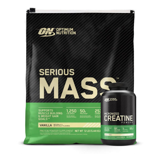 Serious Mass 12 lb + Creatine Optimum 600 gr - Zona FIT