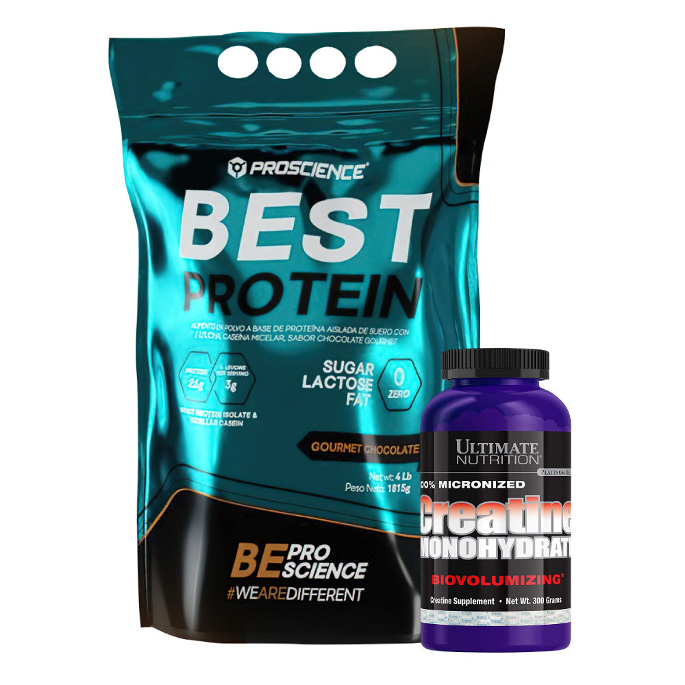 Best Protein 4 lb + Creatine Ultimate 300 gr - Zona FIT