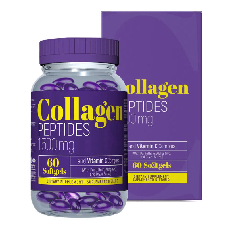 Collagen Peptides Plus Vitamin C 60 caps Healthy America: Suplemento para la salud de la piel